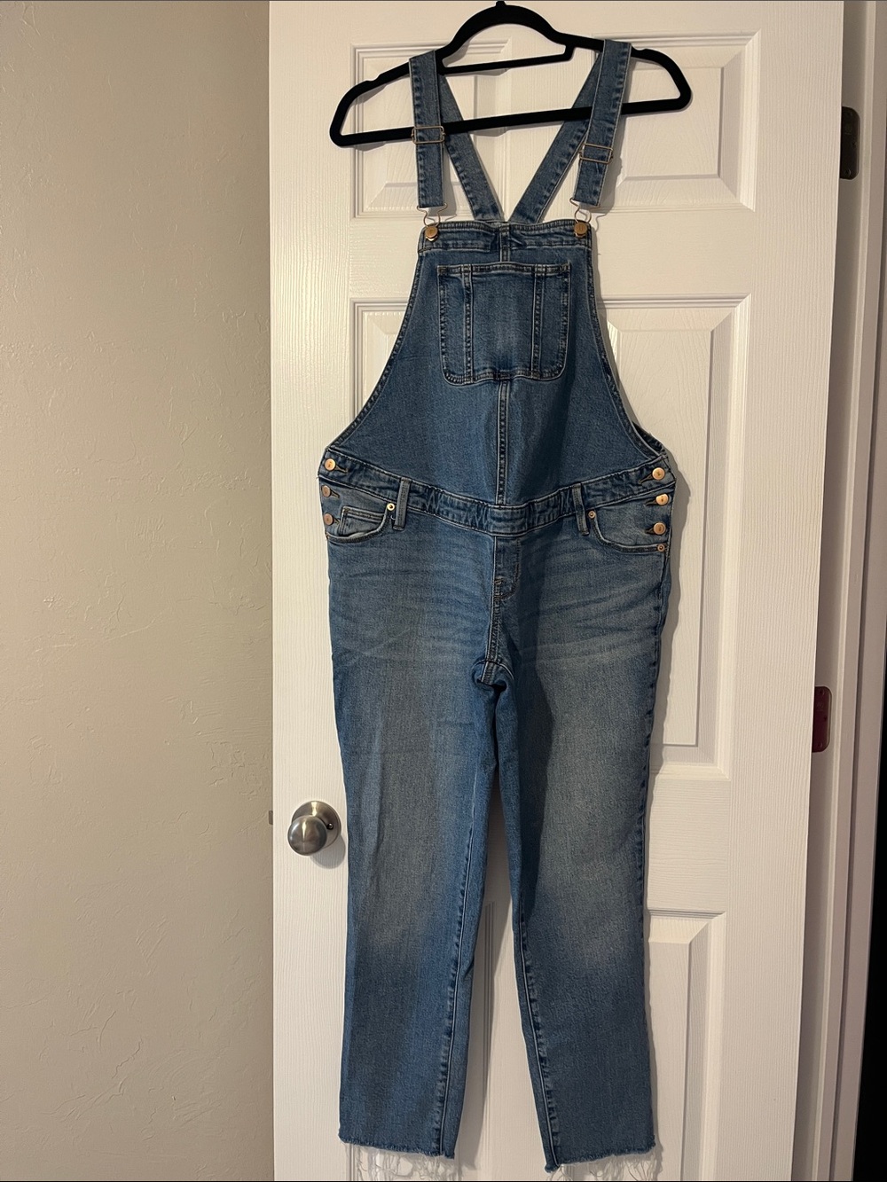 Isabel Maternity by Ingrid & Isabel Medium Blue Denim Overalls